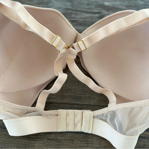 Lively 36DD All Day Deep V Wireless Molded Bra Toasted Almond Adjustable Straps - Picture 7 of 7
